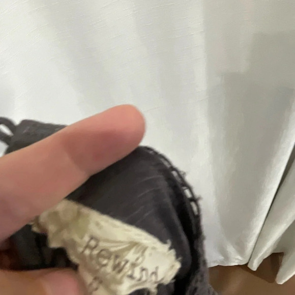 Rewind Grey Tank Crochet Mesh Front Size Small - Picture 5 of 5